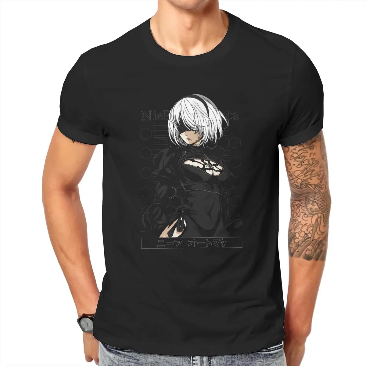 Футболка YorHa No. 2 B - Nier Automata для видеоигр унисекс футболка мужчин из чистого хлопка