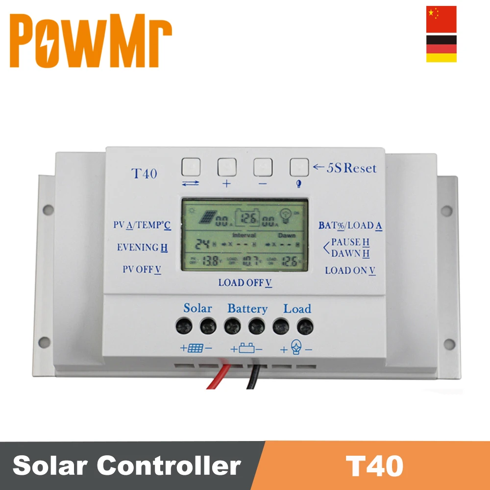 Регулятор зарядного устройства на солнечной батарее T40 устройство для