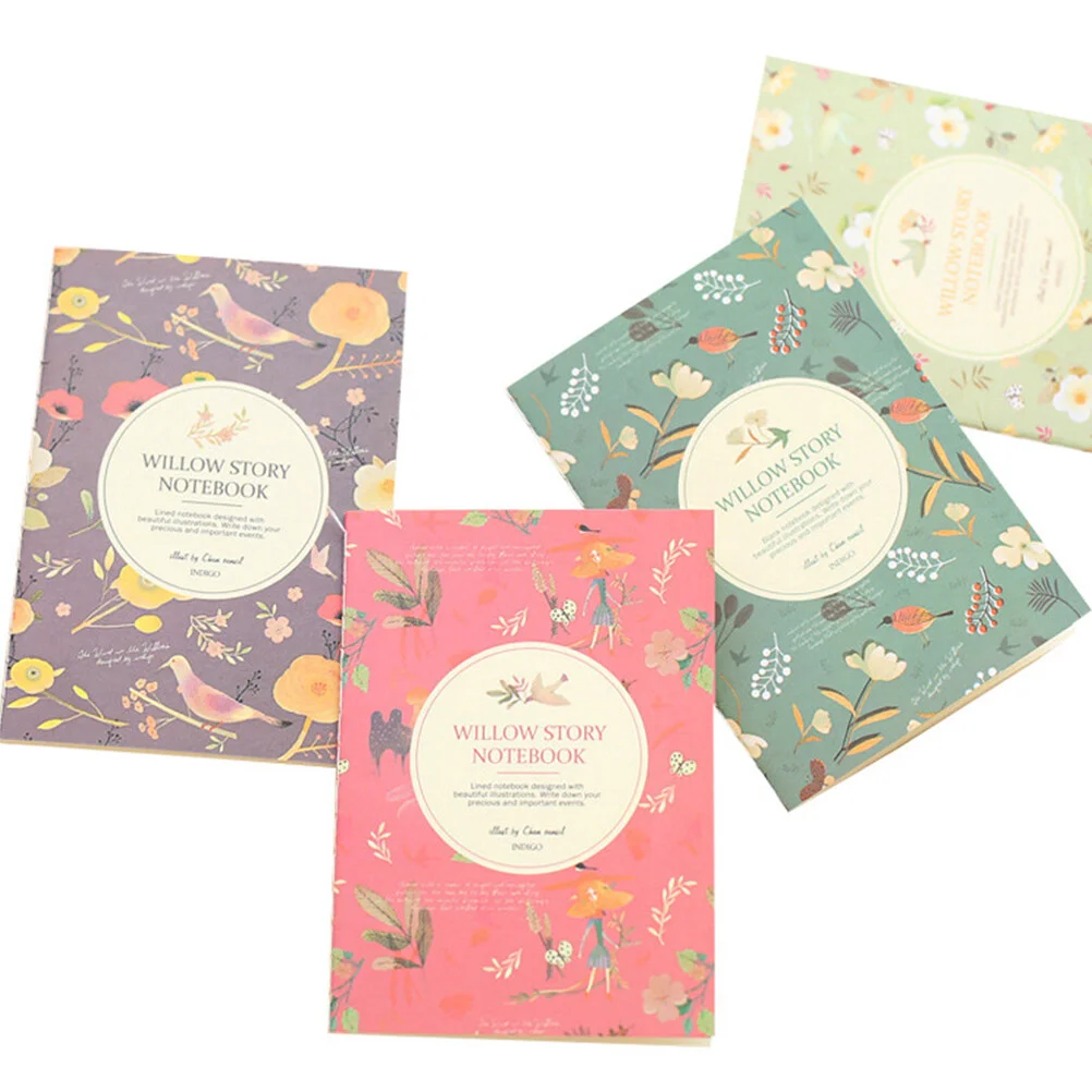 

24 Pcs Mini Notebooks Diary Pocket Notepads Flower Birds Pattern Graffiti Books Promotional Gift Stationery (Random Color)