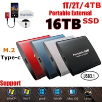 SSD Mobile Solid State Drive 16TB4tb Storage Device Hard Drive Computer Portable USB 3 0 Mobile Hard Drives Solid State Disk