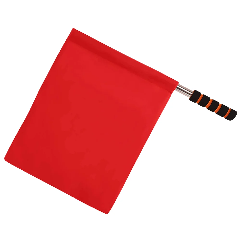 

Referee Flag Stainless Steel Rod Sponge Handle Signal Flag for Sports Match Competition