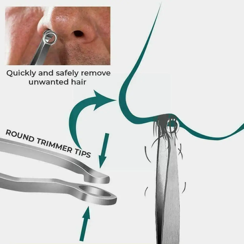 

Professional Steel Tweezer Eyebrow Face Nose Hair Clip Remover Banana Tool Clip Tool Clip Makeup Multifunctional R7e6