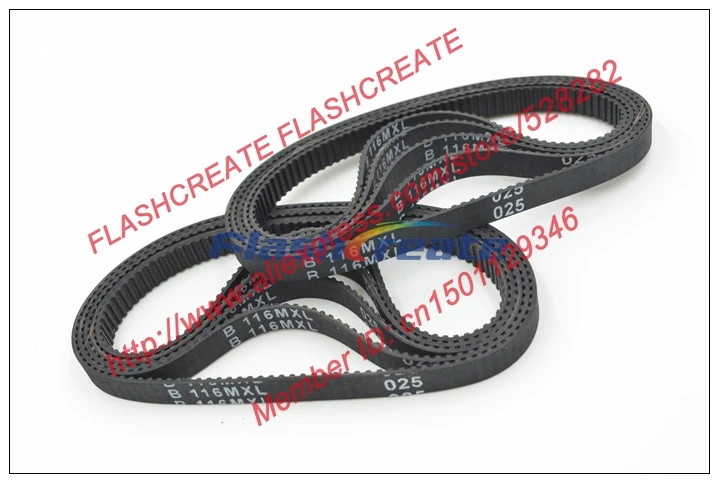 10 шт. B116 MXL зубчатый ремень 116 ширина 6 35 мм длина 235 712 B116MXL резиновый синхронный с