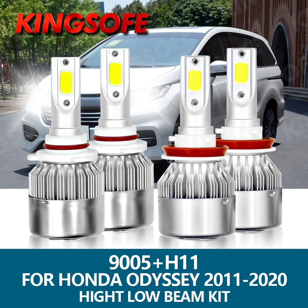 

KINGSOFE светодиодсветильник фары 9005 HB3 H11 светильник фары 6000 лм 72 Вт 2011 к COB чип комплект фар дальнего и ближнего света для Honda Odyssey 2020-