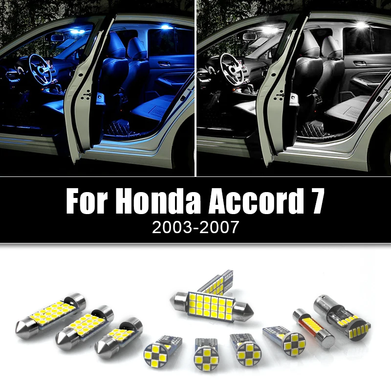 

For Honda Accord 7 2003 2004 2005 2006 2007 Error Free 4pcs 12v Car LED Bulbs Kit Interior Reading Lamp Trunk Light Accessories