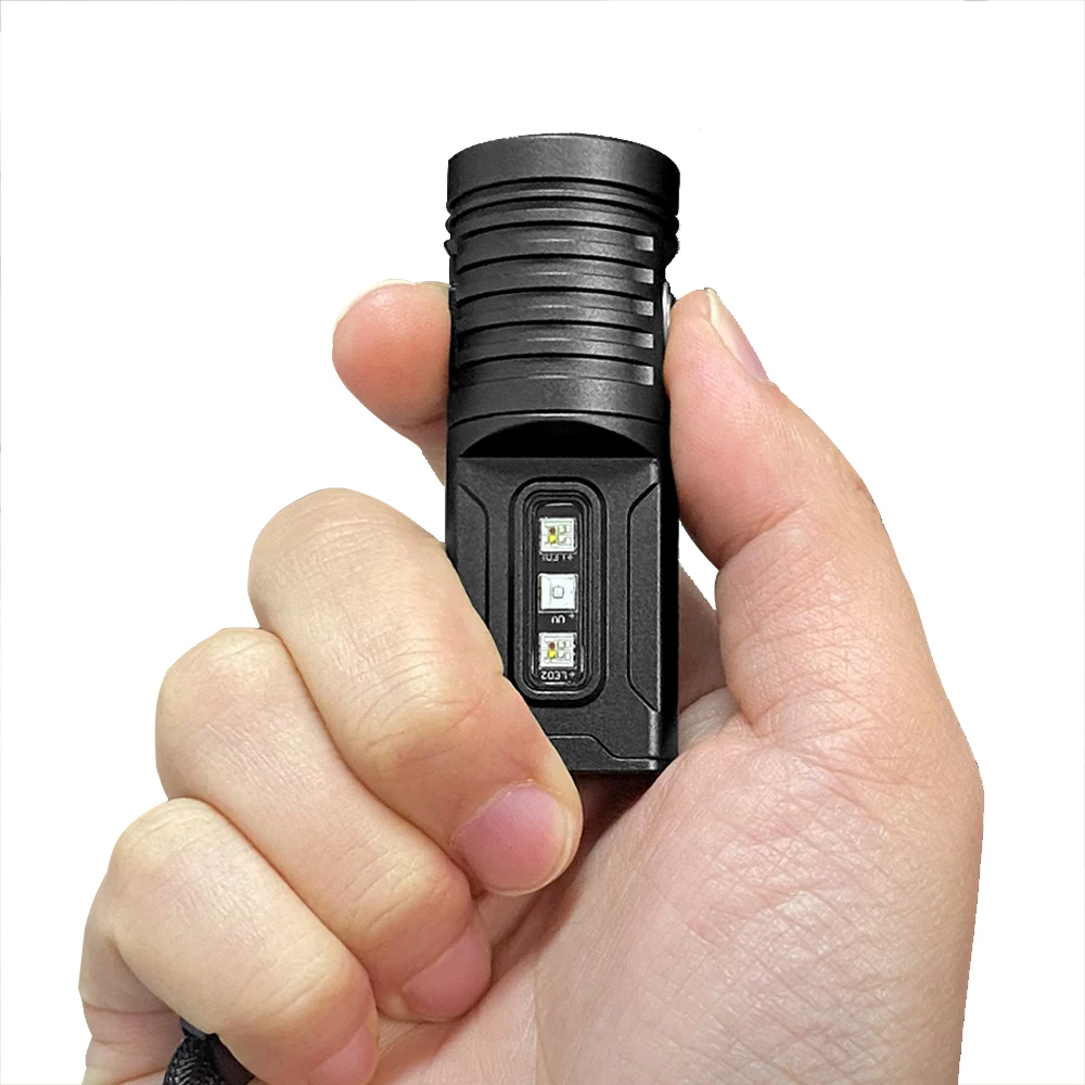 Уличный фонарь для кемпинга, перезаряжаемая лампа USB C, EDC, магнитный хвостовой фонарик, батарея 10280, 1400 люмен, RGB, УФ-свет GT NANO 5,0 (art.: 3920cbd90ea3e) - 3920cbd90ea3e