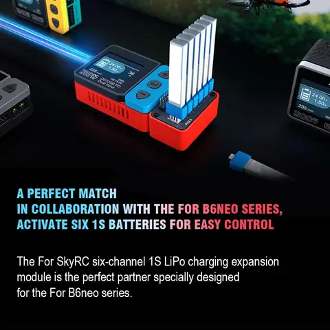 Модуль расширения зарядки SKYRC B6neo 6-канальный 1S LiPo