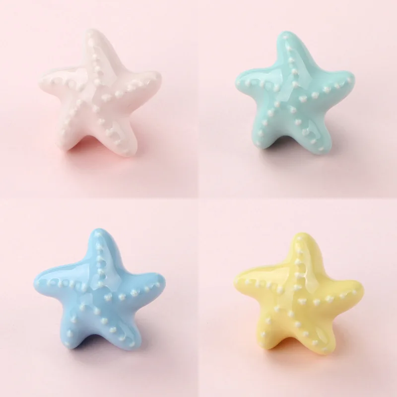 

Children's Room Wardrobe Handle Cartoon Cute Cabinet Wardrobe Door Furniture Drawer Bookcase Single-hole Ceramic Small Knobs