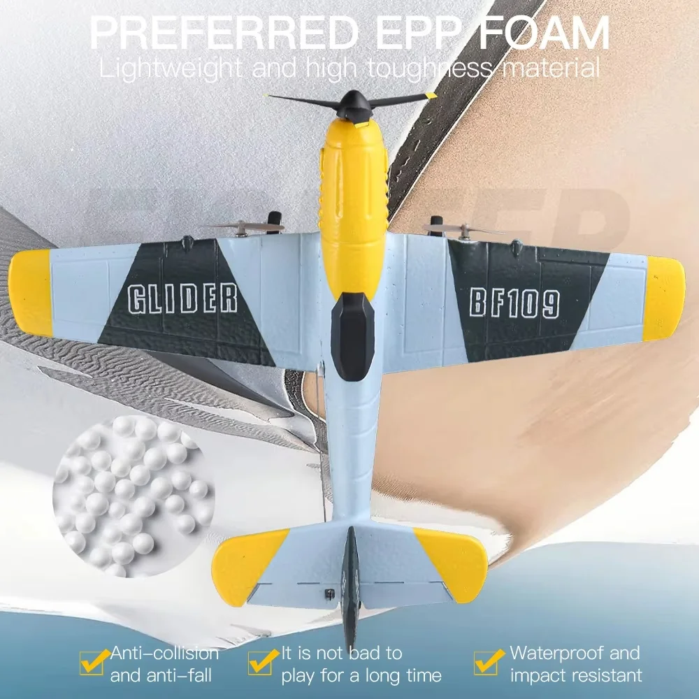 Летательный аппарат с дистанционным управлением Bf109 3-Канальный Гироскоп