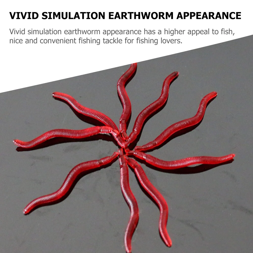 150 шт. искусственные приманки нечеткие черви рыболовные поддельные дождевые