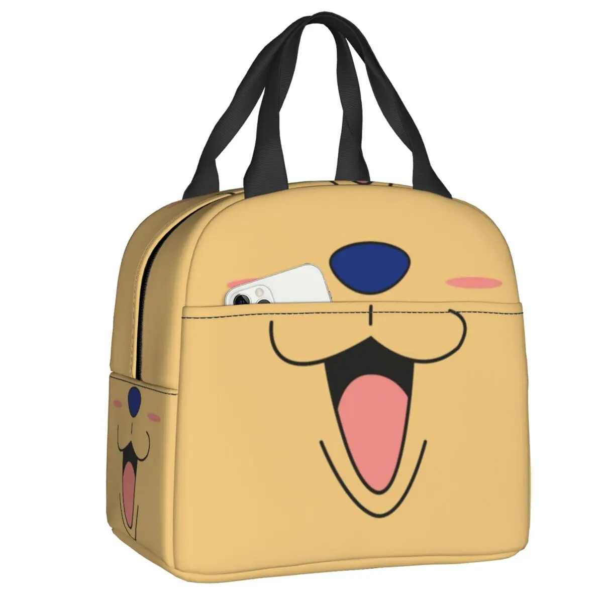 

Smile Chopper One Pieces Thermal Insulated Lunch Bags Women Portable Lunch Box for School Outdoor Multifunction Food Tote Bags