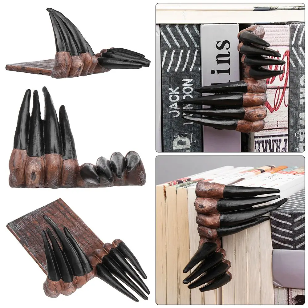 

Office Supplies Thriller Devil's Hand Creative Personalized Book Clip Animal Style 3D Stereo Bookmark Pagination Mark