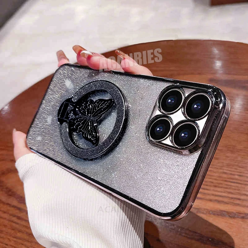 Силиконовый чехол Honorx8 с бабочкой и покрытием для Huawei Honor X8 X8a X8b X6 4g 5g X6a X6s X7a X9a Honorx6