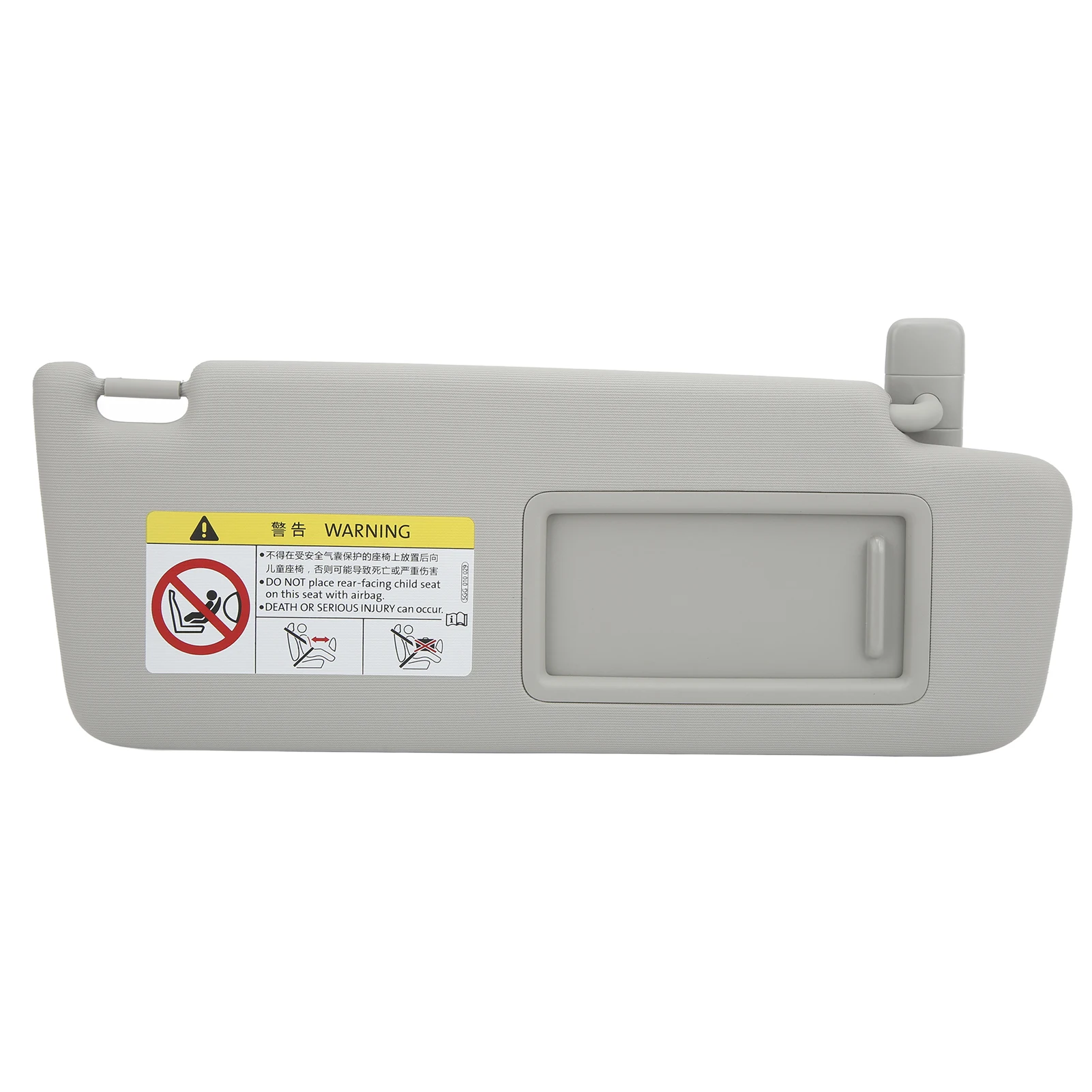 

Car Front Inner Sun Visor Right 5GG010029 Gray ABS Plastic Cloth Replacement for MK7 2014‑2017