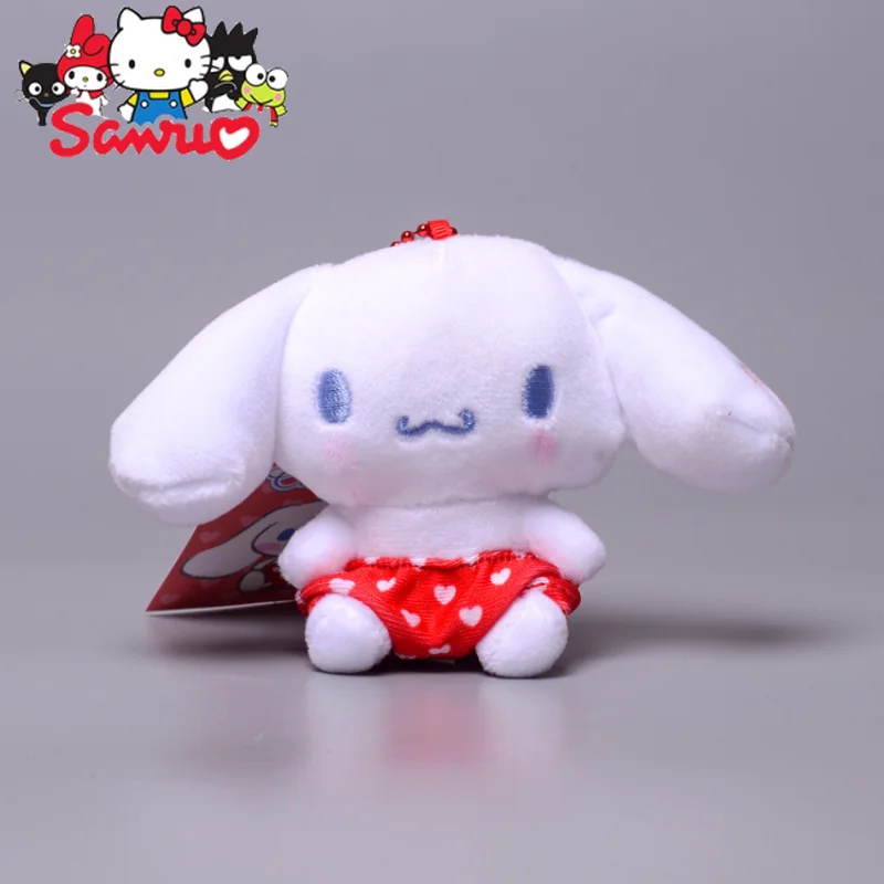 

Кукла Sanrio Cinnamoroll с подвеской, японская мультяшная Милая брошь, игрушки, мягкие куклы, мягкие полипропиленовые хлопковые игрушки для детей, подарок на день рождения для девочек, 8 см