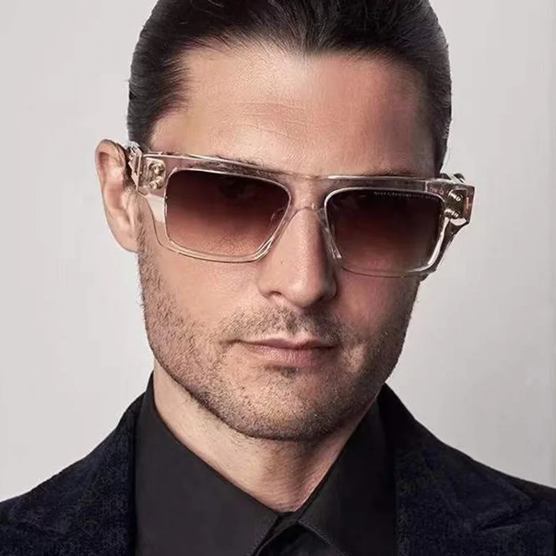 

Очки солнцезащитные мужские квадратные, роскошные брендовые дизайнерские винтажные солнечные очки с защитой UV400