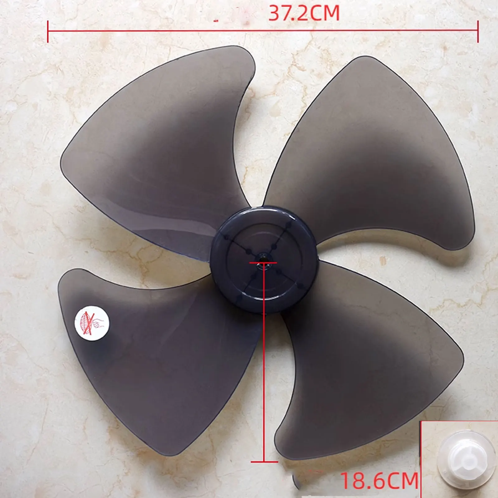 

16-дюймовые пластиковые лопасти вентилятора с четырьмя листами и гайкой для всех стоячих пьедесталей, трехстворчатые аксессуары для лопастей электрического вентилятора