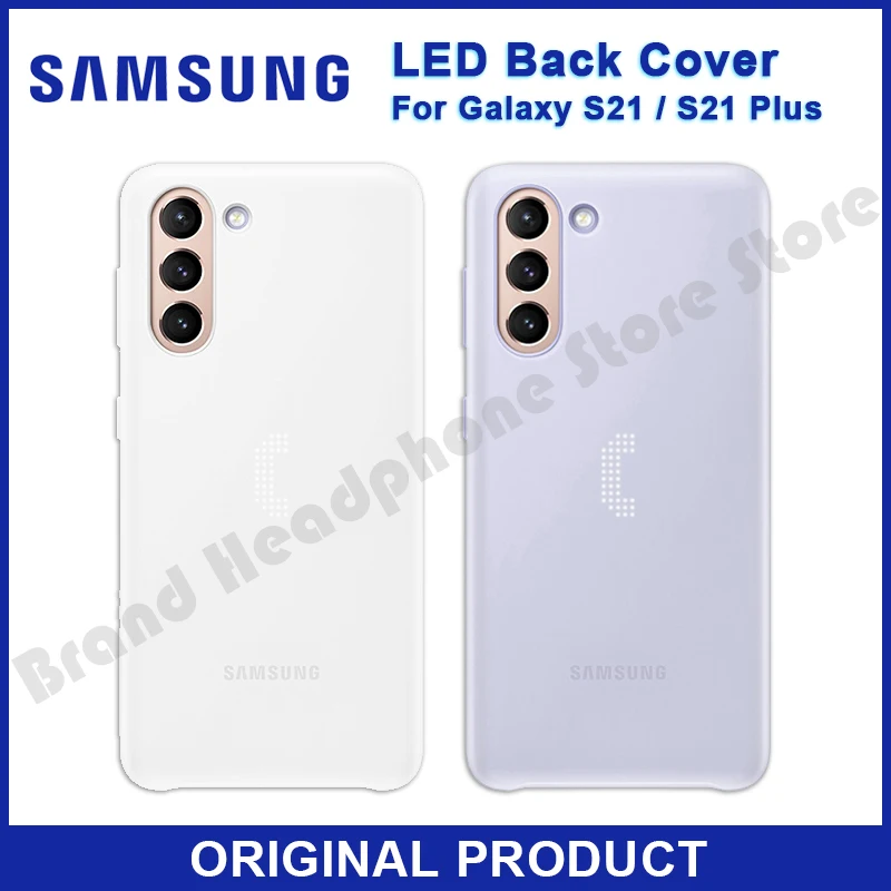 100% Official Original Samsung Galaxy S21 PLUS S21 + 5G LED Back Cover Case S-View Protects LED Cover
