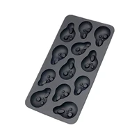 skull silicone mold flexible silicone ice cubes maker 10 cells easy release silicone mold flexible ice skull molds for whiskey