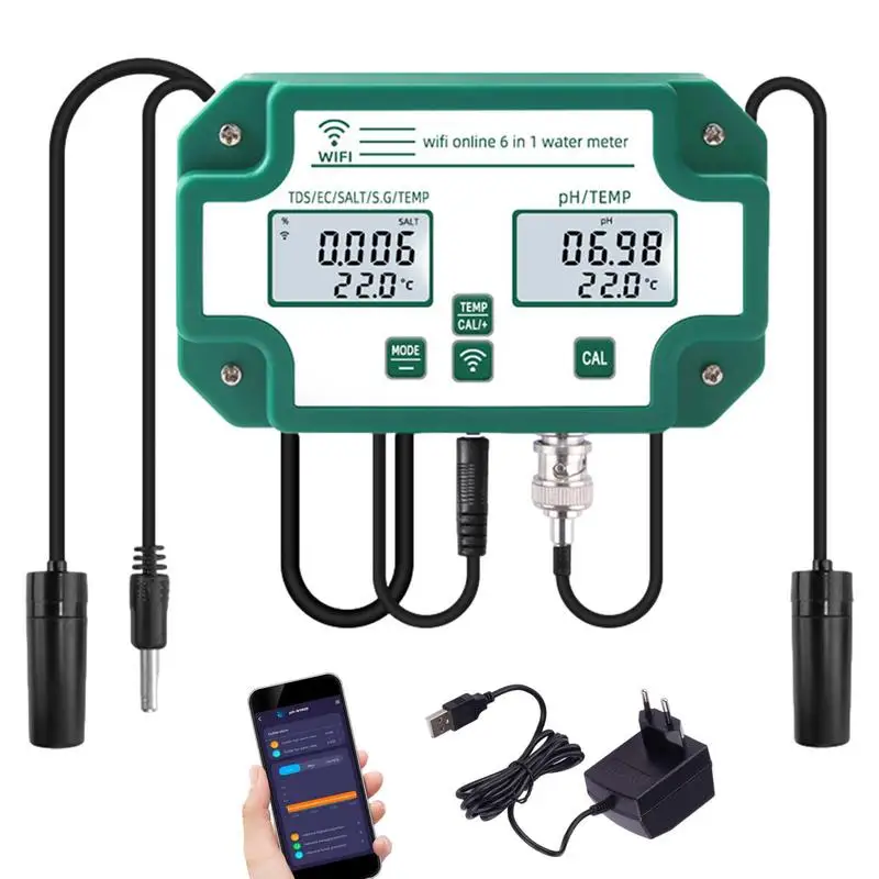 

Тестер качества воды, монитор качества воды, тестер высокой чувствительности, измеритель обнаруживает твердость PH, хлорный свинцовый Железный медный домашний