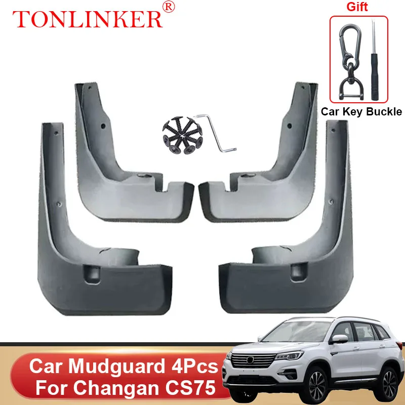 

TONLINKER Car Mudguard For Changan CS75 2020 2021 2022- Mudguards Splash Guards Front Rear Mud Flaps Fender Mudflaps Accessories