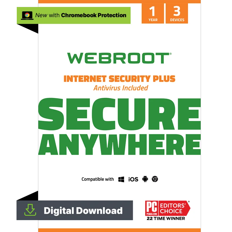 

Security Plus with Antivirus Protection for 3 Devices, 1-Year Subscription – Windows/Chrome/MacOS/Android/ iOS [Digital Downlo