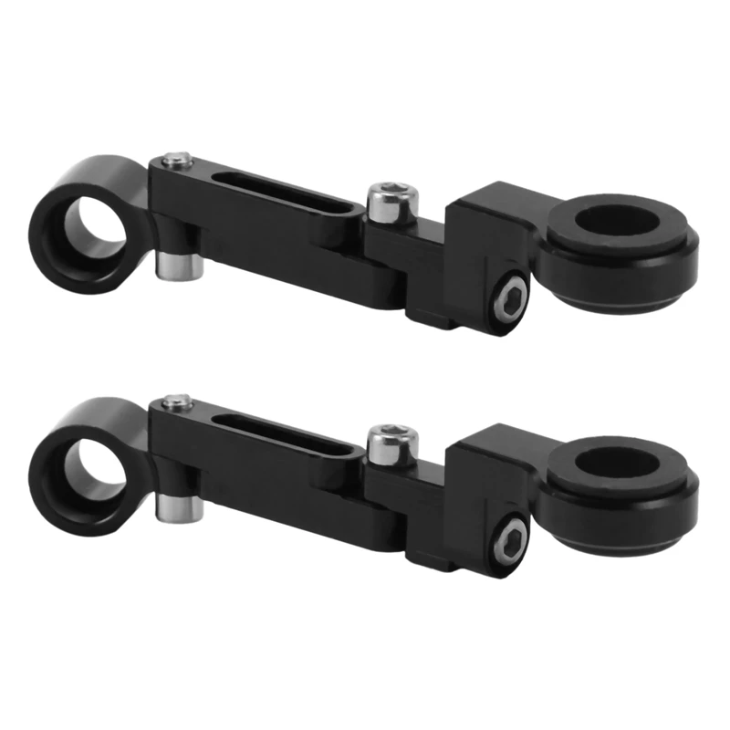 

2X Motorcycle Fluid Reservoir Brake Clutch Master Cylinder Mount Bracket Black