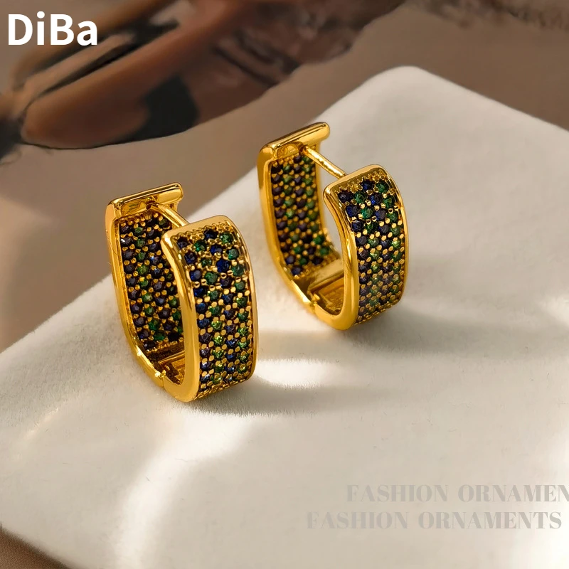 Современные ювелирные изделия винтажные Роскошные темпераментные синие и