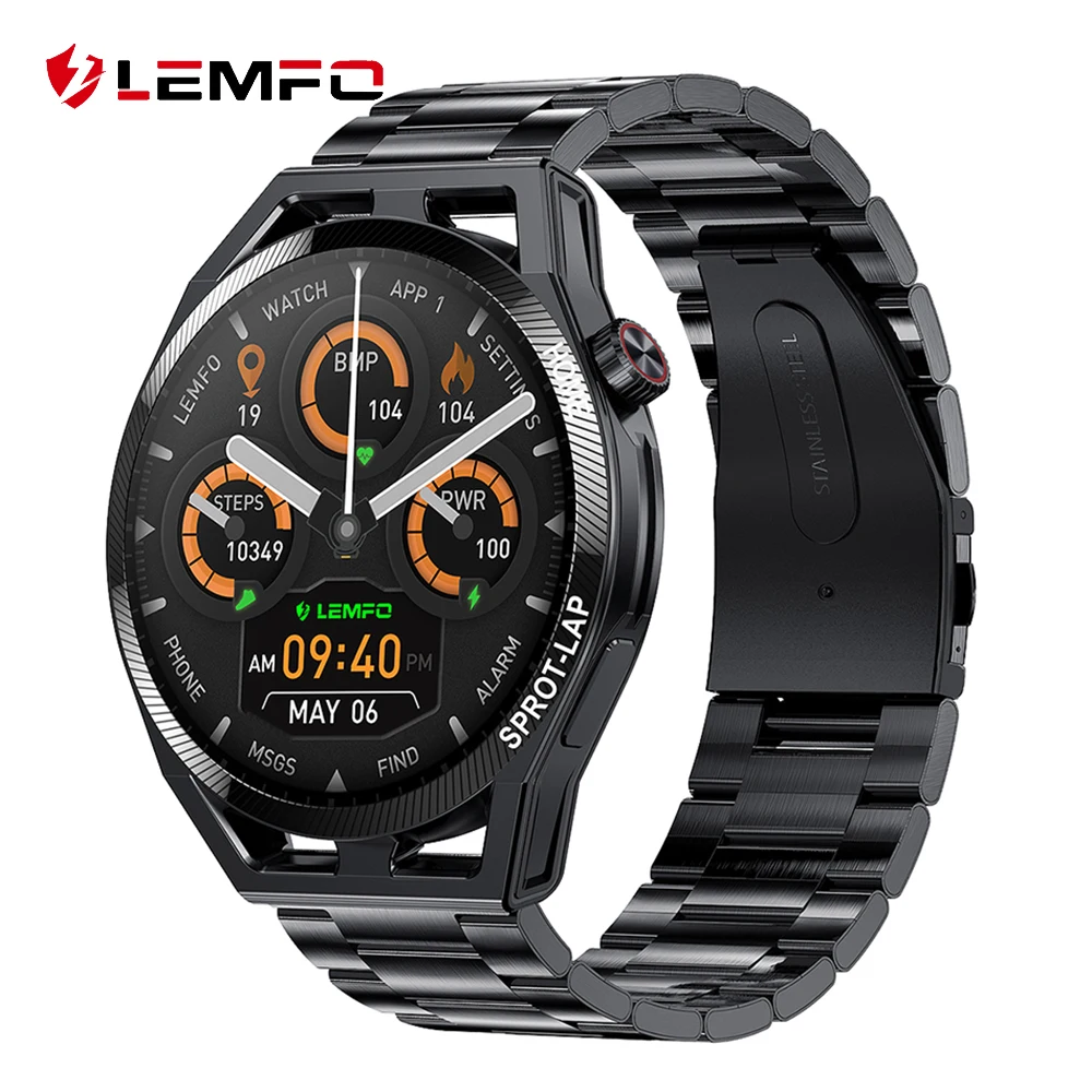 LEMFO LF31 Смарт-часы для мужчин NFC Smartwatch 2022 Bluetooth Call IP68 Водонепроницаемый 360 HD 3D