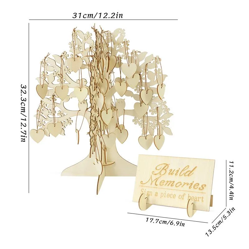 

Деревянная свадебная книга пожеланий CMGBOBP