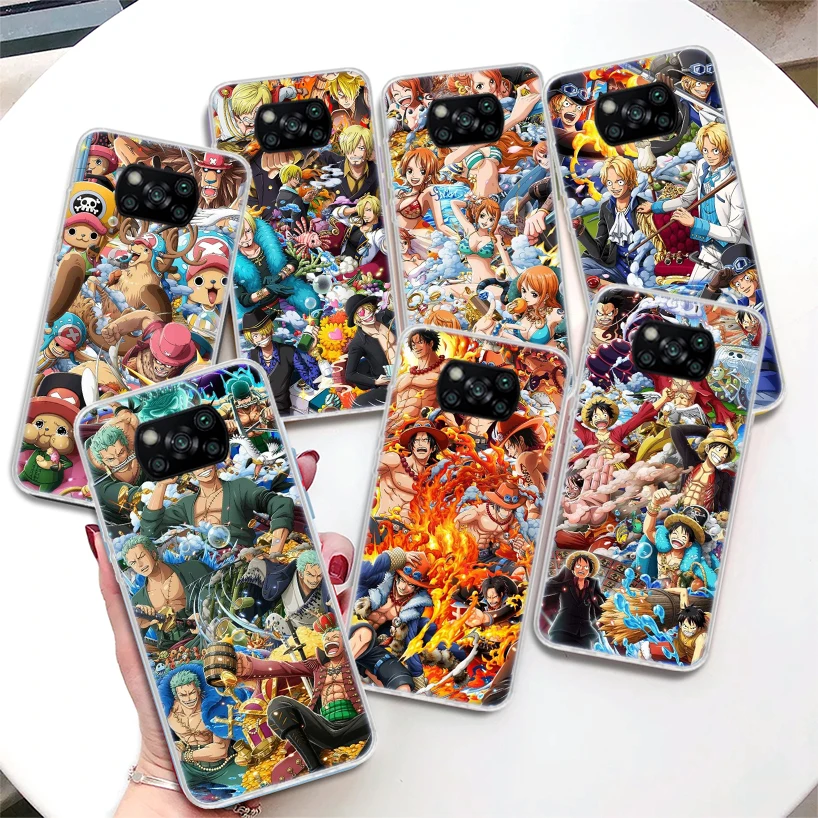 

One Piece Backgrounds Coque Phone Case For Xiaomi Mi 11 Lite 11i 11T 10T 9T 12 Pro 10 9 8 12X 6X 5X Ultra Soft Cover Shell