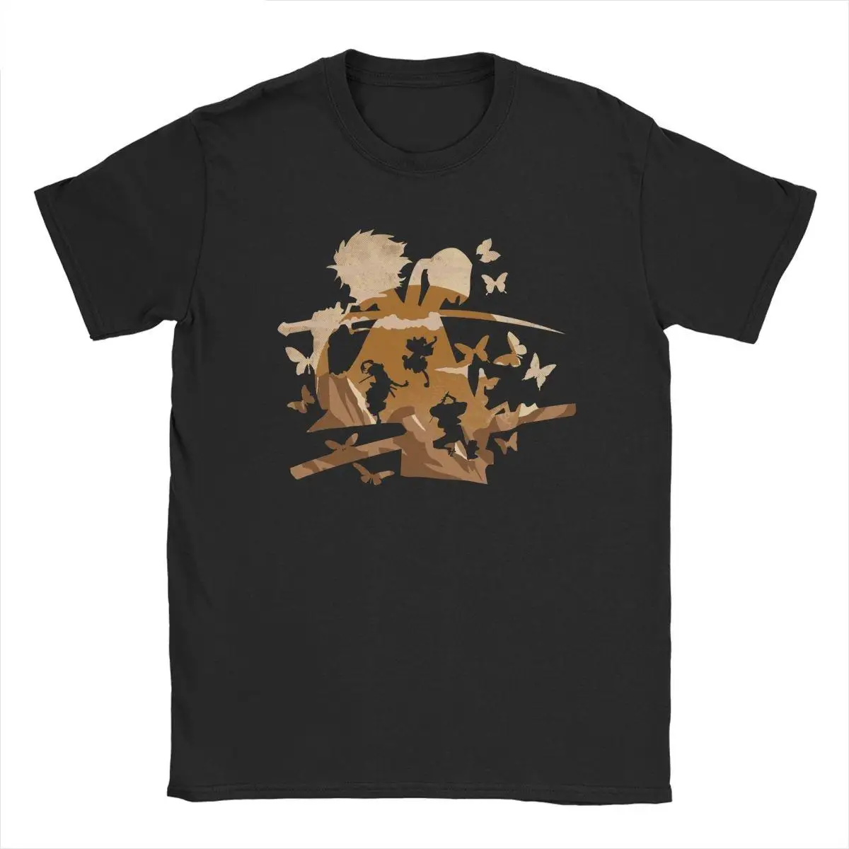 

Crazy Samurai Champloo Funky Samurais T-Shirts for Men Crewneck Cotton T Shirts Anime Short Sleeve Tees Graphic Tops
