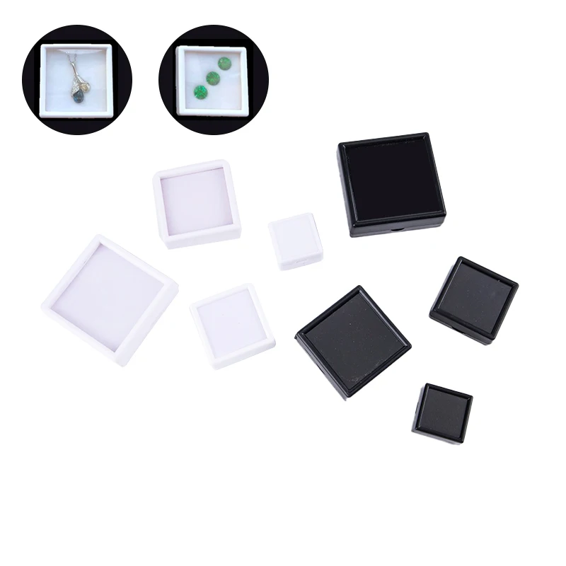 

1Pcs Diamond Jewelry Box Zircon Organizer Soft Sponge DIY Weeding Diamond Ring Gem Case Gemstone Storage Stone Gift Box