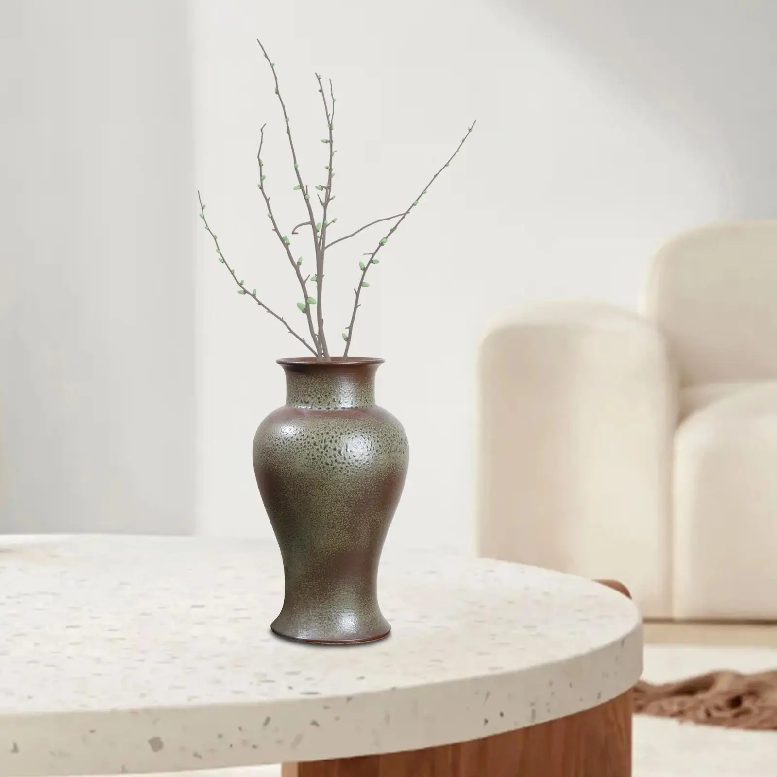 

Chinese Style Ceramic Flower Vase Floral Arrangement for Kitchen Decoration