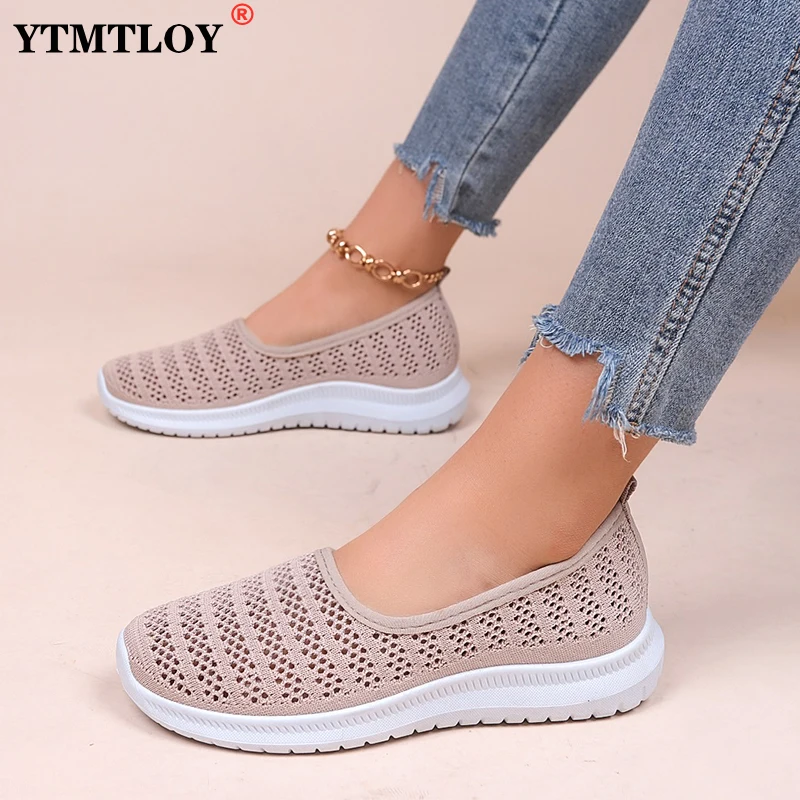

Women Shoes Women Flats Shoes Breathe Soft Color Slip On Flat Shoes Ballet Flats Comfortable Ladies Shoe Mesh Zapatos Mujer
