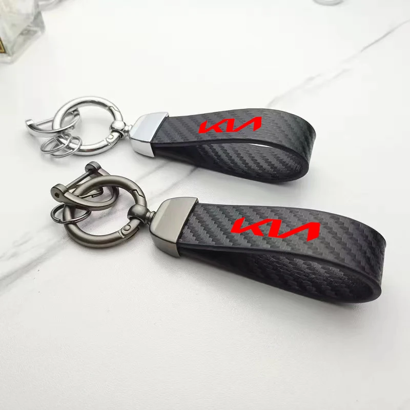 Кольцо для ключей KIA из углеродного волокна |