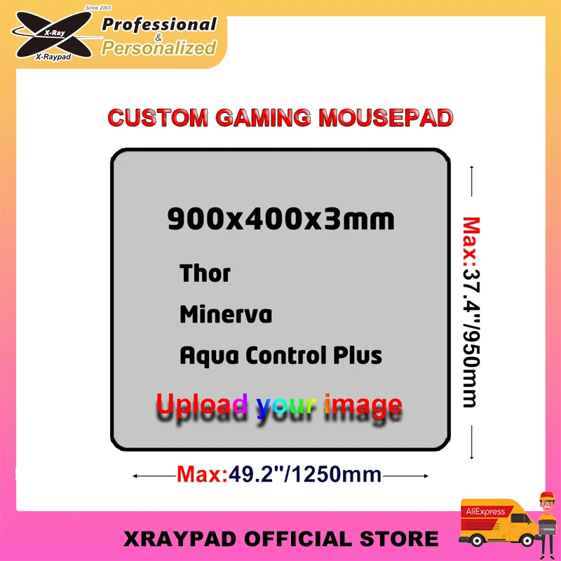 900x400x3 мм пользовательский X-raypad Thor/майнерва/Equate Plus/ AC + коврик для мыши бесплатно, Настольный коврик