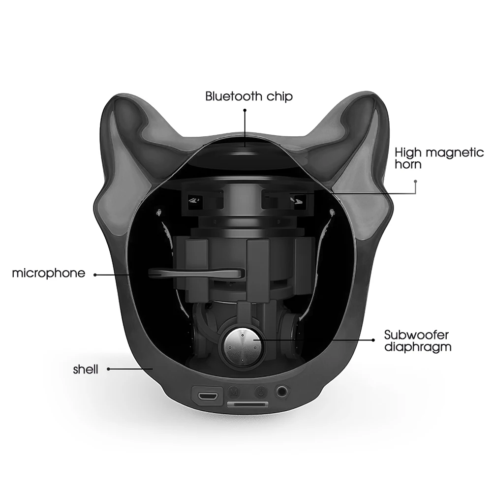 Миниатюрная беспроводная уличная колонка 7 Вт сабвуфер с поддержкой Bluetooth TF-карты