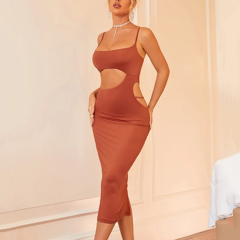 

Женское плиссированное платье на бретелях, Привлекательное платье с юбкой на бедрах, весна-лето