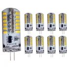 Светодиодная лампа G4 12 В переменногопостоянного тока, 10 шт., светодиодная лампочка G4 3014 2835, чип освещения 360, угол луча, сменный Галогеновый Точечный светильник G4 30 Вт80 Вт