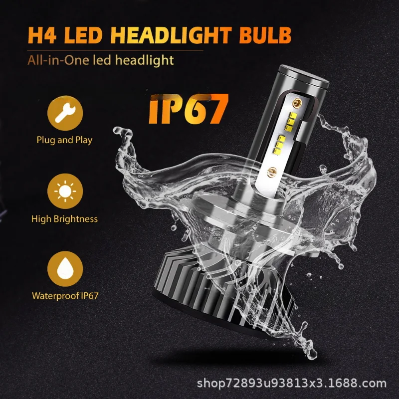 

F2 H4LED Headlamp Super Spotlight Super Bright ZES Light Source LED Headlamp Spotlight