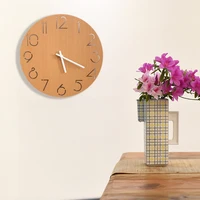 nordic style wall clock wooden simple silent wall clocks for home wall decor black wall clock quartz modern design mute clock