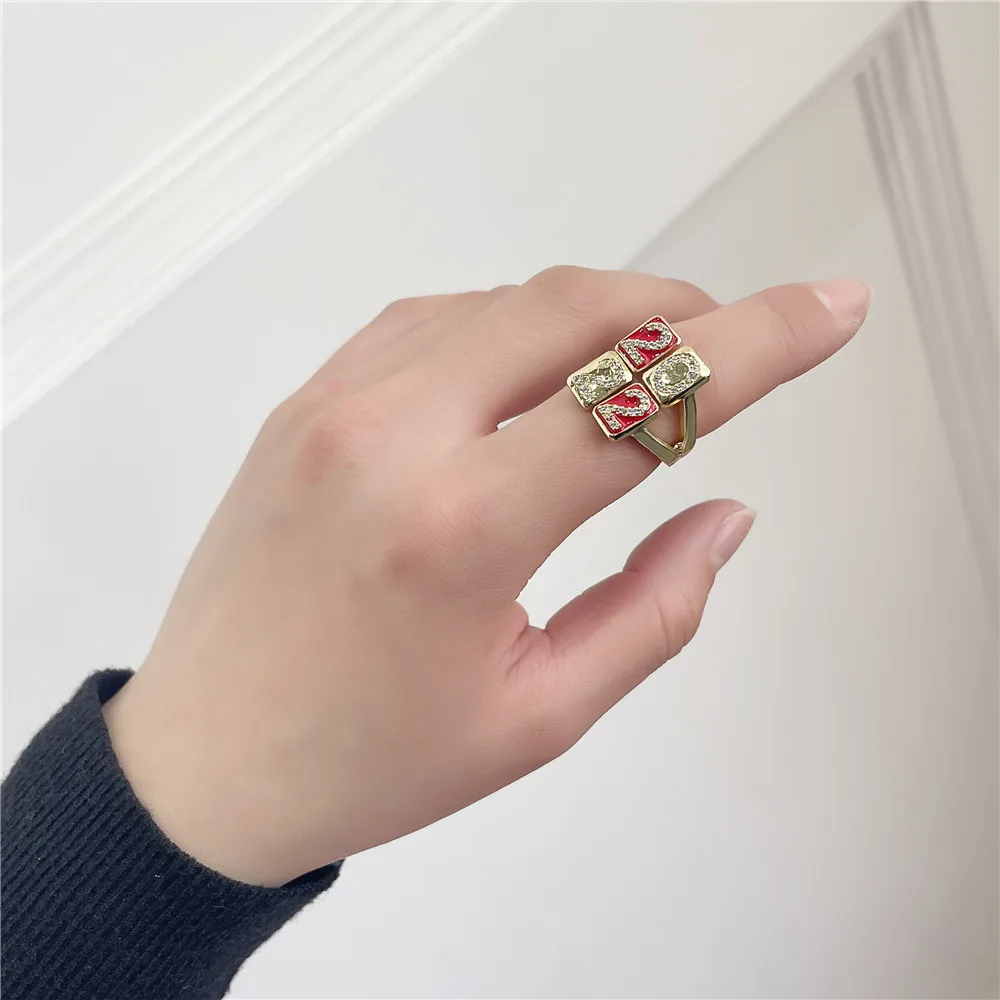 Модное кольцо SRCOI с инкрустацией из меди и цирконием на 2022 год для женщин изящное