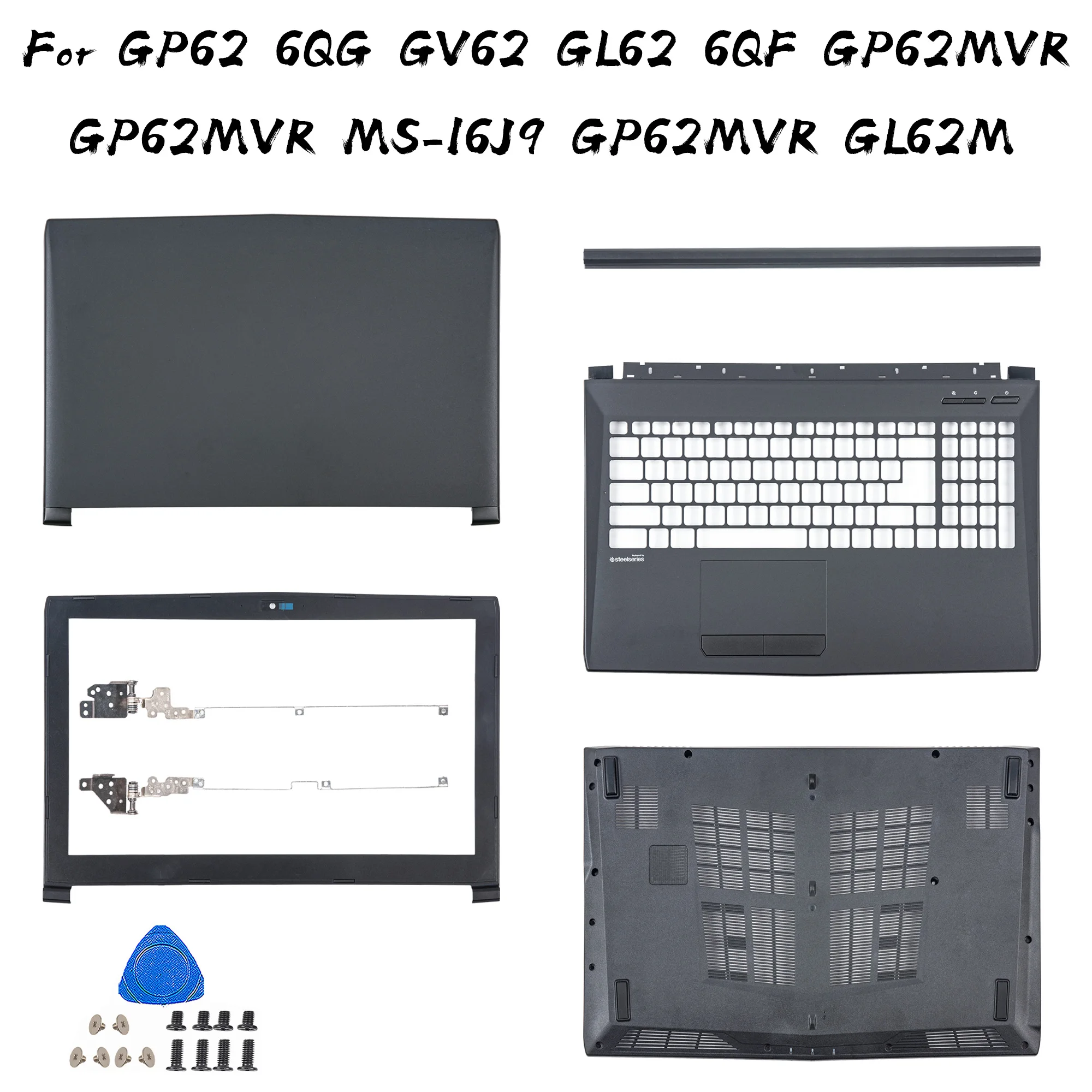 Запчасти для MSI GP62 6QG GV62 GL62 6QF GP62MVR MS-16J9 GL62M петли задней крышки ЖК-дисплея детали