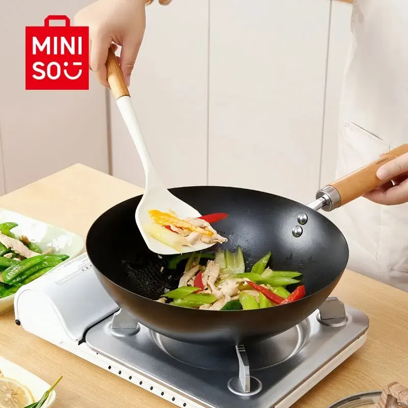 nie oparzeniową szpatułkę z gumy silikonowej Miniso do zestawów narzędzi kuchennych idealna użytku domowego