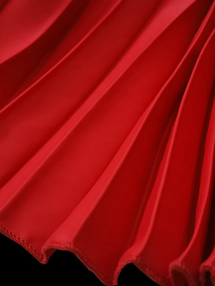 Plus Size Dresses Women Loose Clock Sleeve Outfits Casual Knee Length Pleated Evening Party African Gowns 3XL for Ladies Summer