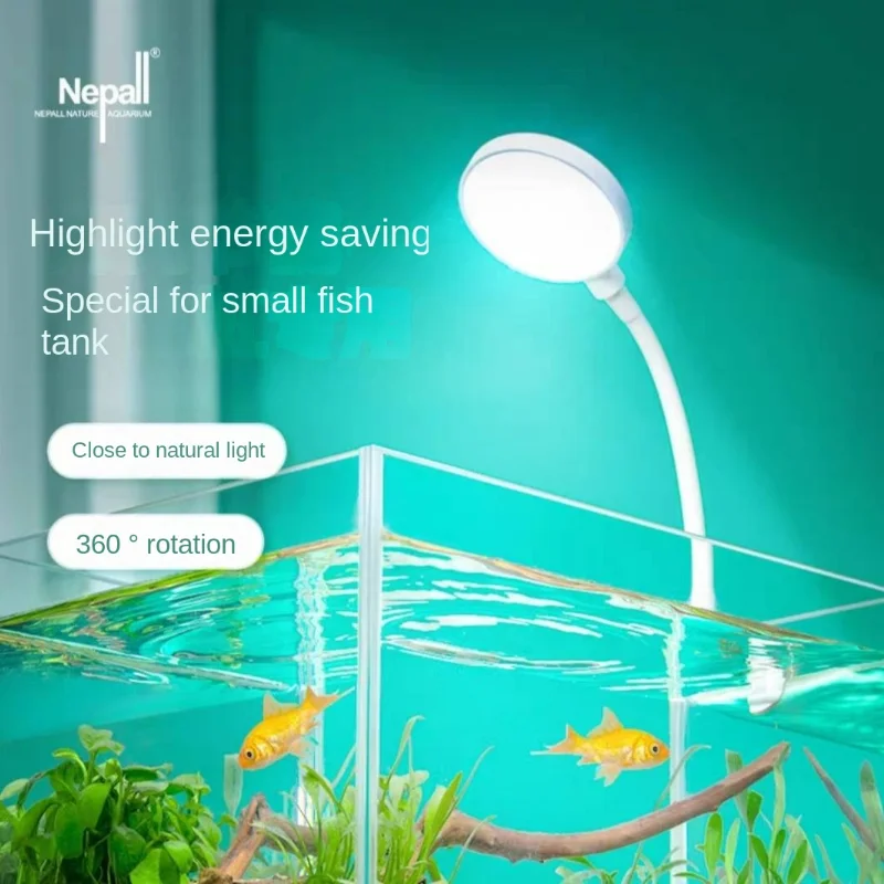 Fish Tank LED Light Water Grass Aquatic Plant Lamp Algae Aquarium  Clip-On  WaterproofSupplies