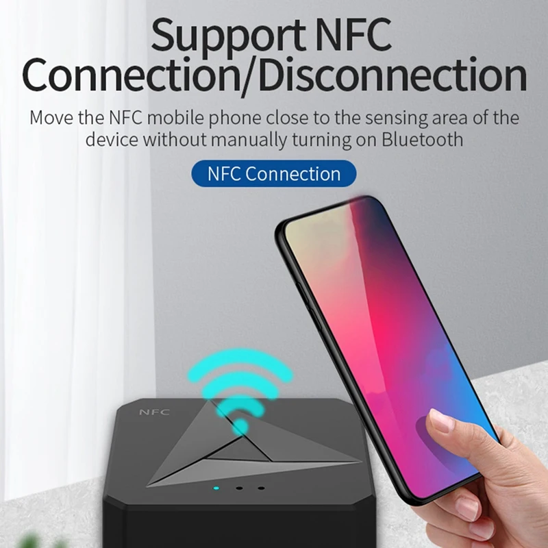 NFC Bluetooth 5 0 RCA аудио приемник передатчик 3 мм AUX USB разъем музыкальный стерео