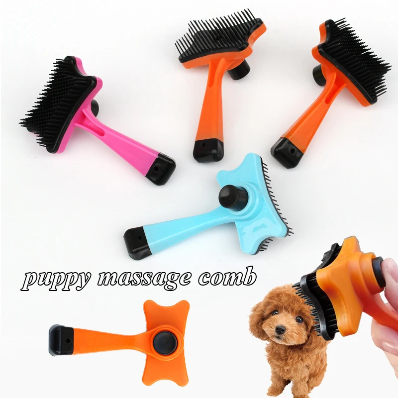 

Dog Cat Hair Removal Comb Brush Plastic Pet Grooming Products for Cats Gotas Katten Brushes mascota Accessories cleaning Combs