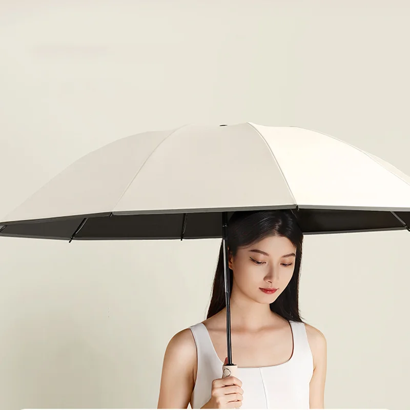 

Large Automatic Parasol Umbrella Windproof Strong Folding Uv Umbrella Protection Sun For Women Sombrillas Rain Gear WK50YS